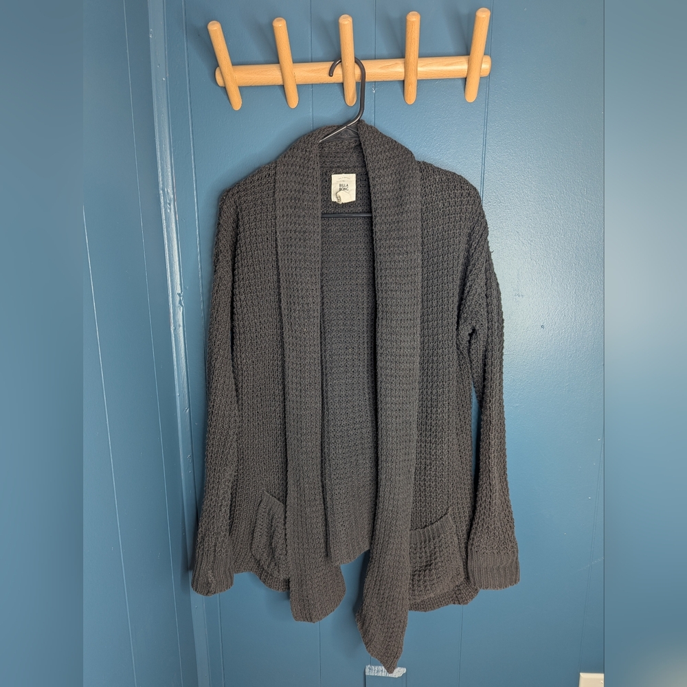 Billabong Gray Knit Cardigan Sweater